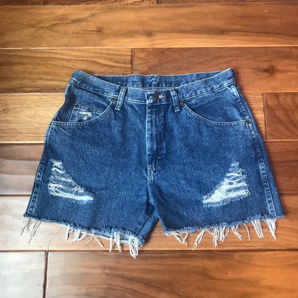 Wrangler High Waisted Denim Shorts